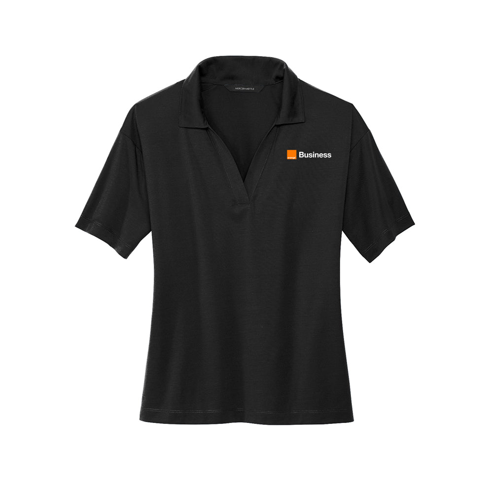 Orange Women's Stretch Jersey Polo