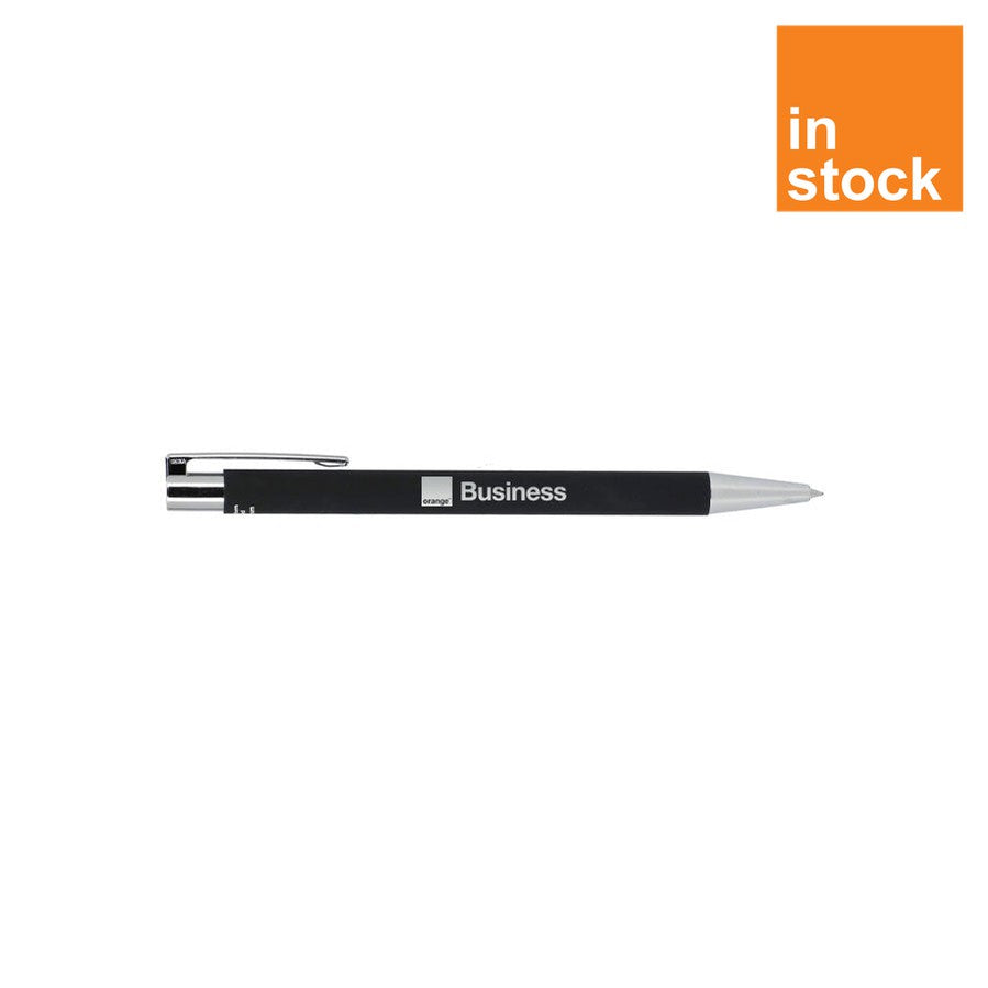 Orange Business Recycled Aluminum Soft Touch Gel Pen