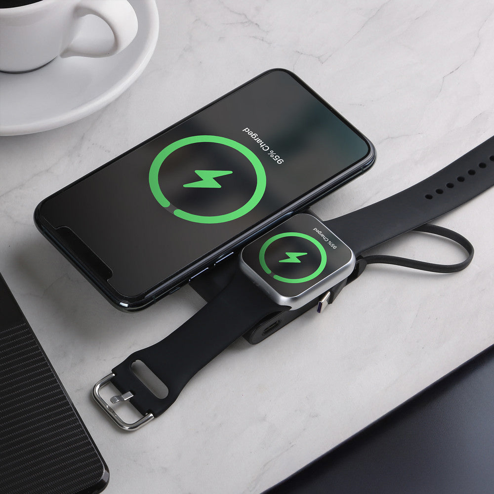 Orange Power Lynx Wireless Charging Power Bank