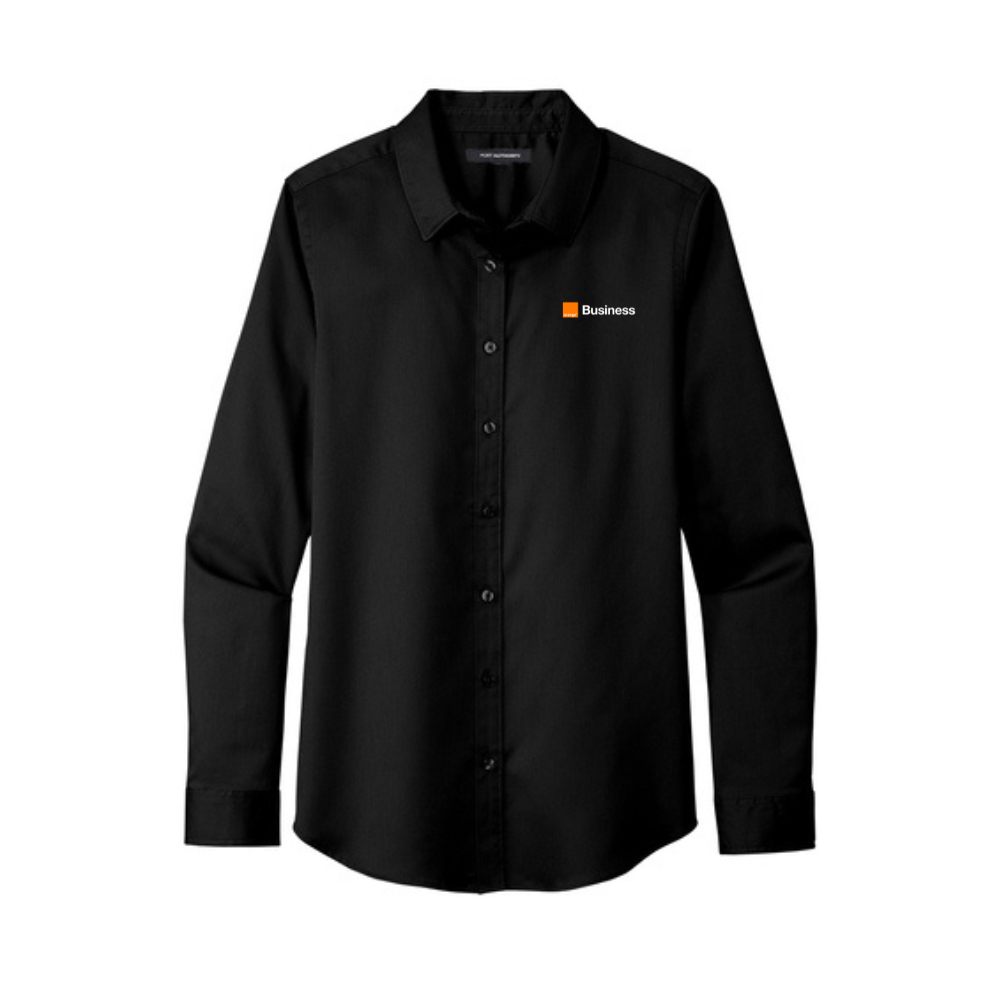 Orange Port Authority Ladies Twill Shirt - READY TO SHIP