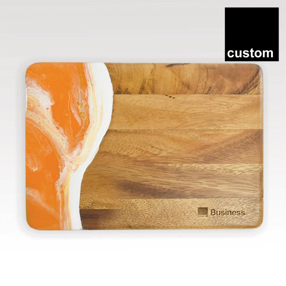 Orange Rectangle Decorative Serving Board