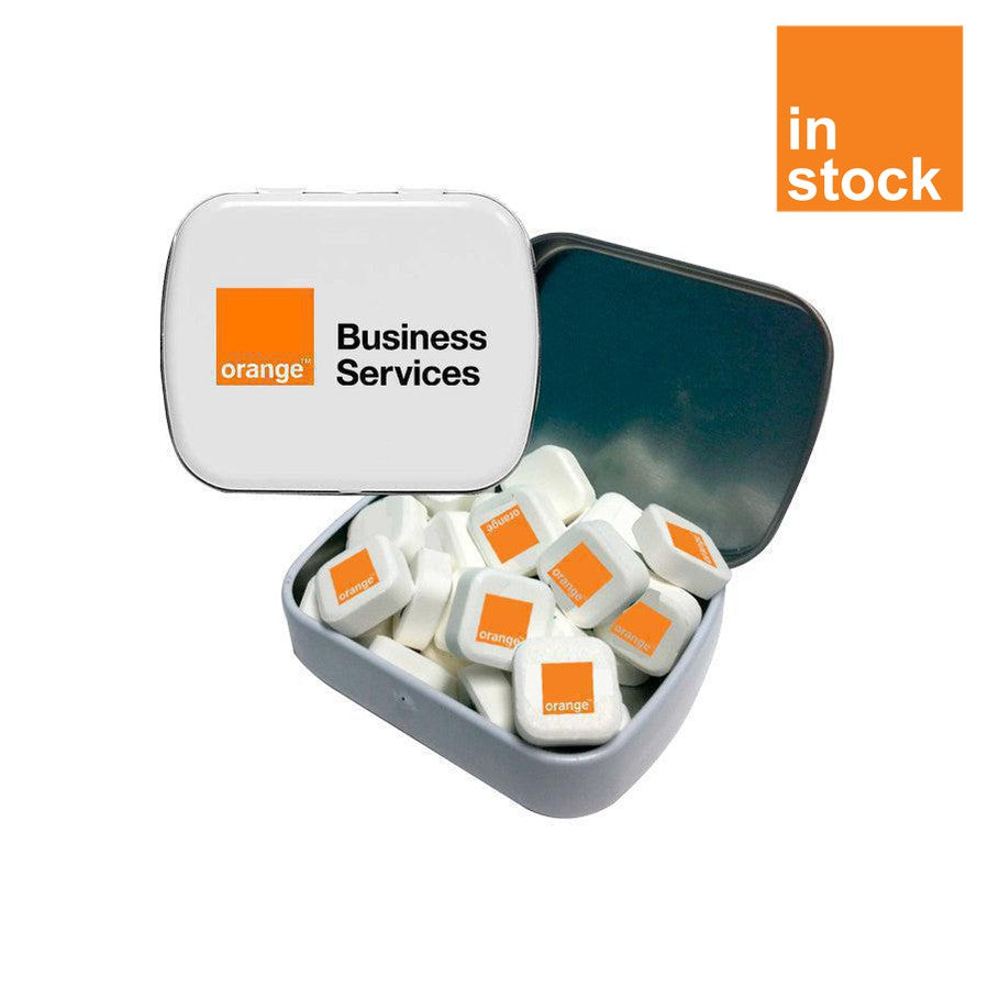 Small Tin With Printed Mints