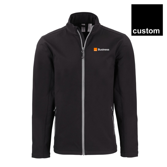 Orange Clique Tempo Stretch Full Zip Mens Softshell Jacket