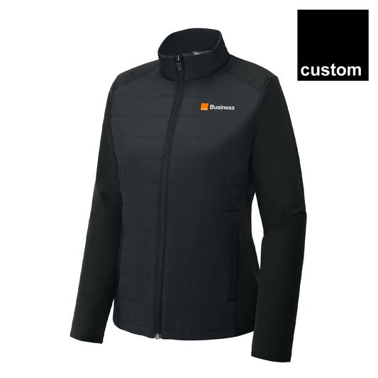 Orange Sport-Tek® Women’s Teknical Hybrid Jacket