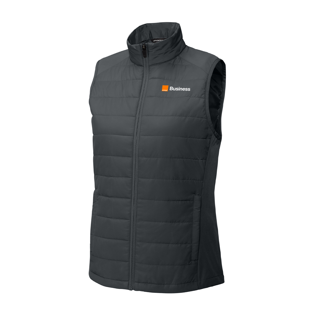 Orange Sport-Tek® Women’s Teknical Hybrid Vest