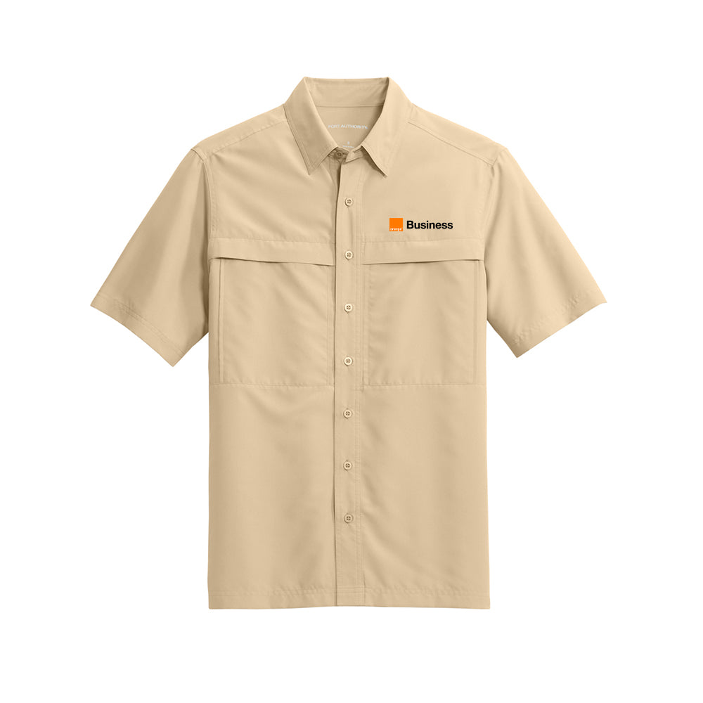 Orange Short Sleeve UV Daybreak Shirt
