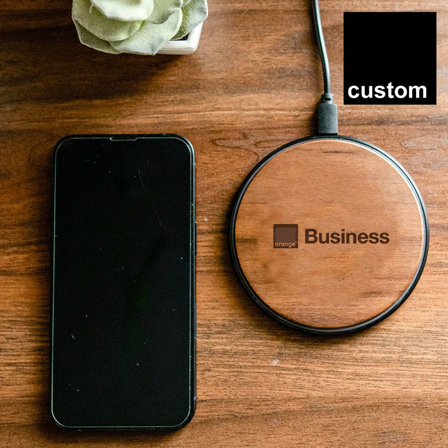 Orange Engraved Wireless Charger